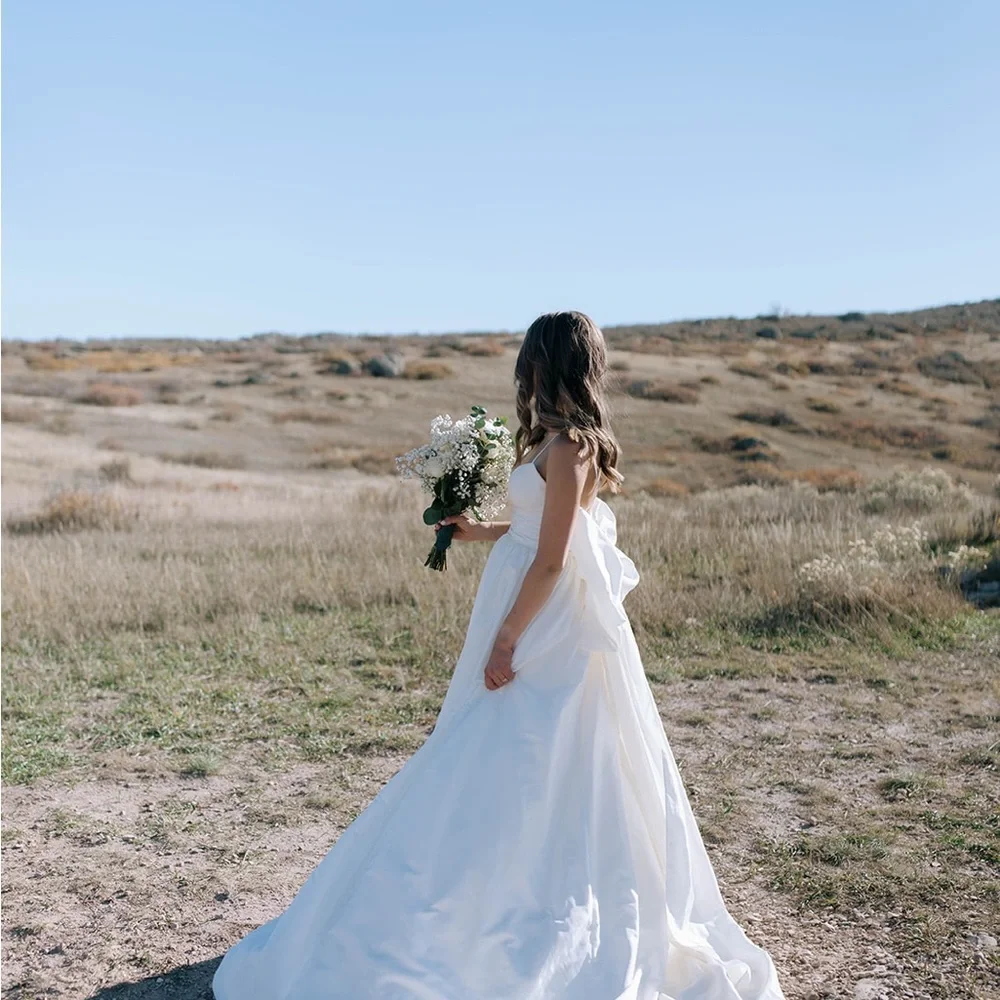 Anthropologie White Wedding Dress - Picture 2 of 8
